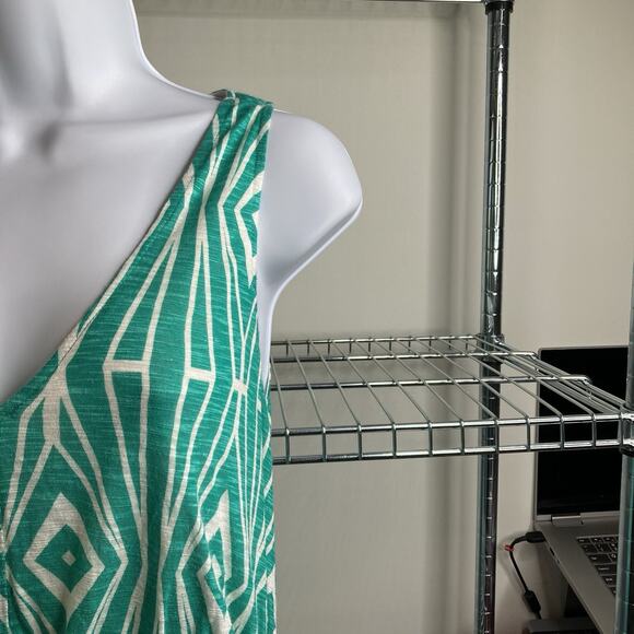 Anthropologie The Addison Story Green Ikat Maxi Dress Size S Boho Resort Beachy‎ - Picture 8 of 10